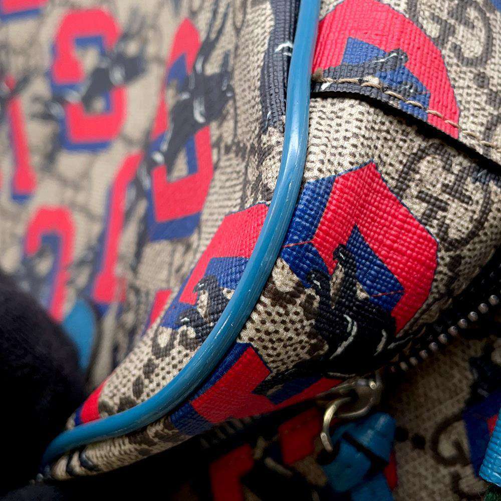 Gucci GG Supreme Wolf Handbag Shoulder Bag - Picture 7 of 12